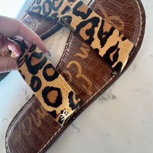 Sam Edelman women's size 9 sandals animal print brand new